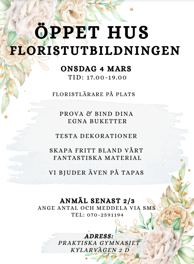 Öppet hus florist